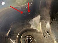 corrosion holes in OEM differential cover