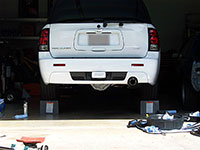 2008 Chevy Trailblazer with PML rear differential cover installed 2