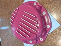 2006 Colorado ZQ8 PML differential cover painted purple by customer with fins sanded