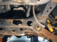 Steering bolt, before spacer, 2003 Durango