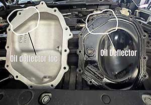 GM gasket oil deflector