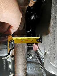 PML front differential cover distance to sway bar