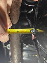 GM front differential cover distance to sway bar