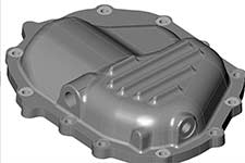 PML front differential cover, computer model
