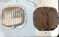 Ford OEM cover and PML cover for 12 bolt Super 8.8 differentials, outside