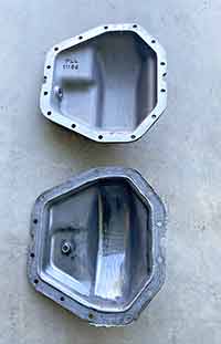 PML cover compared to OEM Dana M300 stock cover, inside