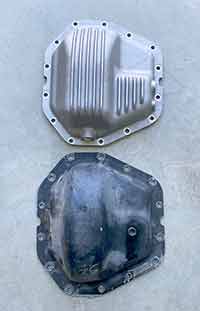 PML cover compared to OEM Dana M300 stock cover, outsides