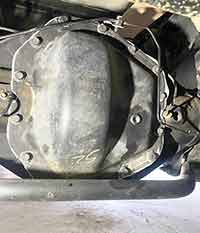 OEM Dana M300 stock cover on a 2019 F550