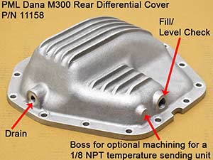 features of PML Dana M300 diff cover