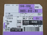 GM OEM Dana M220 differential cover box label