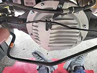 PML rear differential cover installed on 2021 Nissan Titan