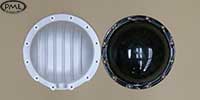 PML Differential Cover Part Number 5048, compared to stock, top view
