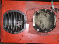 Jeep Grand Cherokee front differential cover compared to PML cover