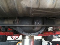 Dana 35 stock differential cover on WJ