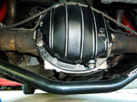 PML GM 10 bolt rear differential cover drain shown on an Impala