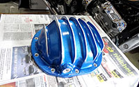 PML cover in blue paint