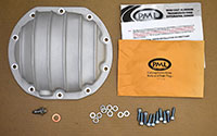 Drain on PML Ford 7.5 differential cover includes a magnetic drain plug and new bolts