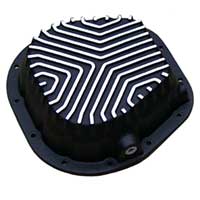 Drain on PML patterned fin Ford 10.5 differential cover