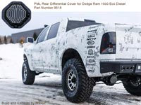 PML cover on 2014 Ram 1500 Eco Diesel, view of truck
