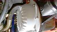 PML Ford 7.5 differential cover installed on a 1985 Mustang GT