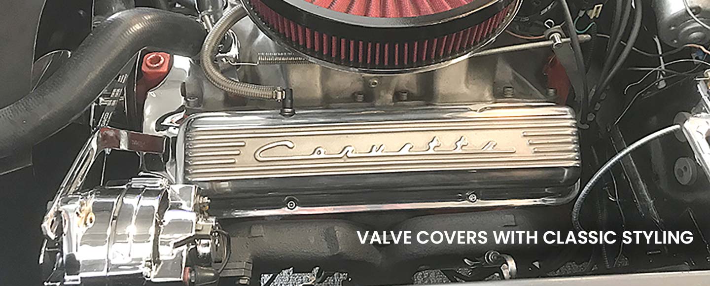 PML Yourcovers heavy duty valve covers with vintage script designs licensed by GM