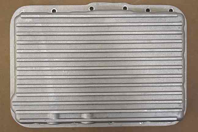 Top view of normal transmission pan.