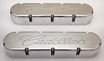 CADILLAC 368, 425, 472, 500, Machined Script, Polished, SPECIAL 401