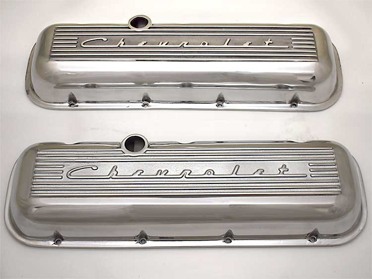 Top view of valve covers.