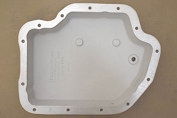 Inside of transmission pan.