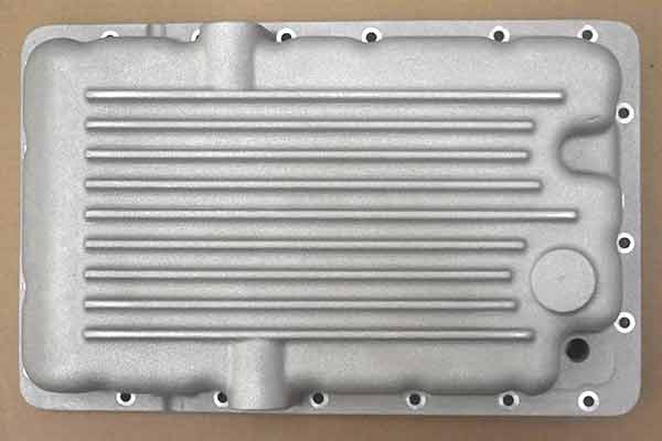 Top down view of transmission pan.