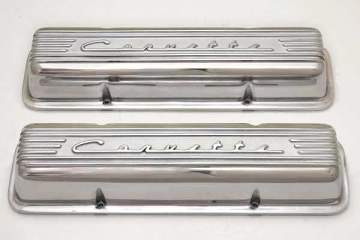 Chevy Small Block, 1959 to 1986, CORVETTE Script and Fins, Polish Finish SPECIAL 461