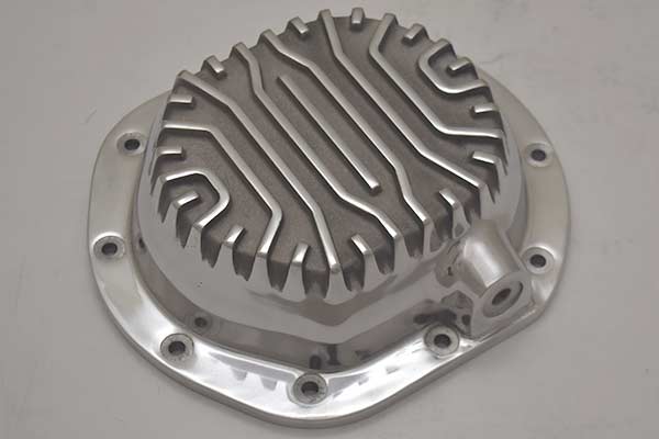 Angular view of differential cover.