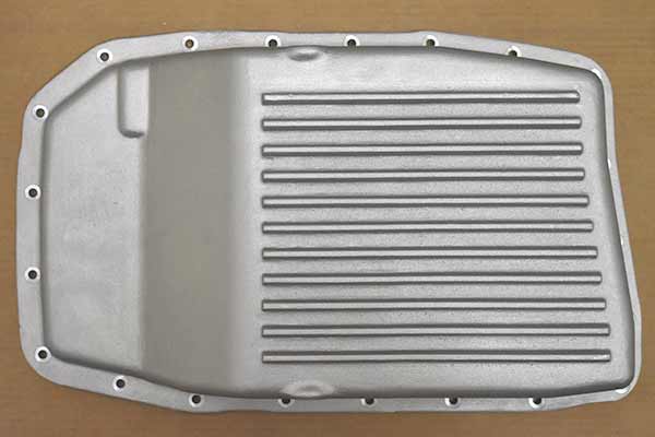 Top down view of transmission pan.