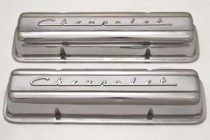 Top down view of valve covers.