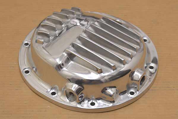 Angle view of differential cover.