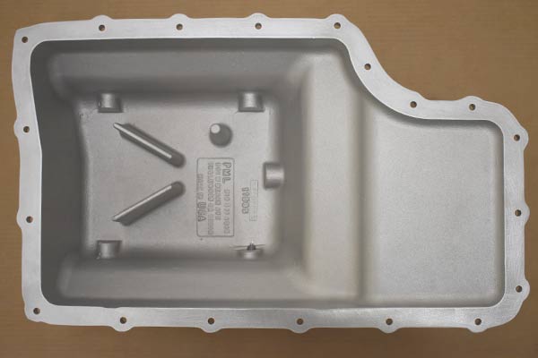 Inside of transmission pan.