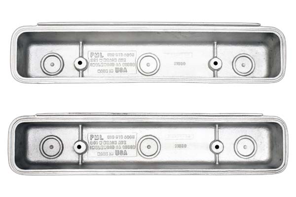 Inside of valve covers.