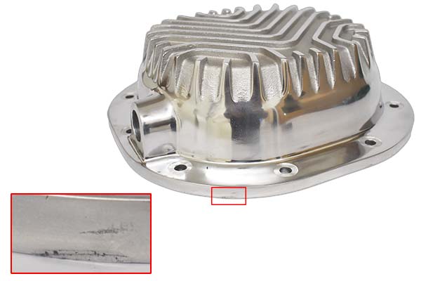 Polishing mark on differential cover.
