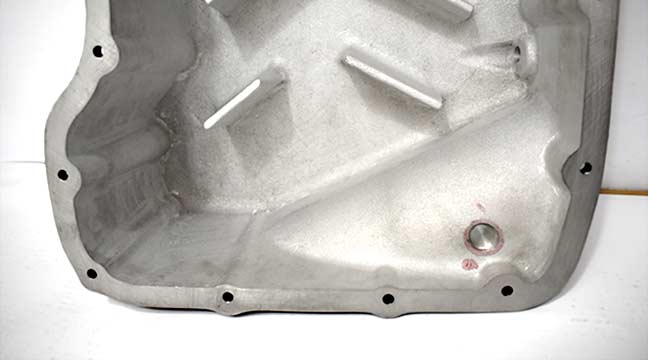 close up of blemished areas