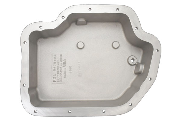 Inside of transmission pan.