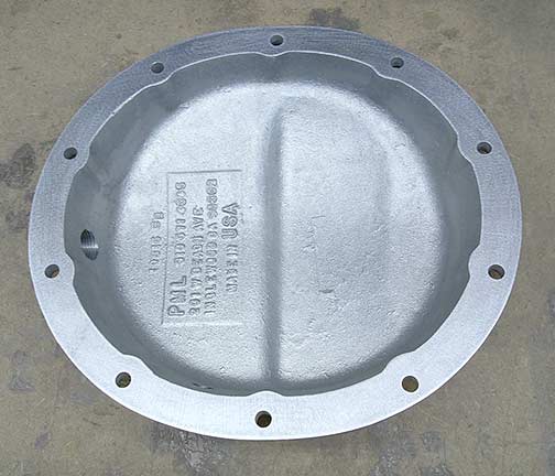 Inside of differential cover.
