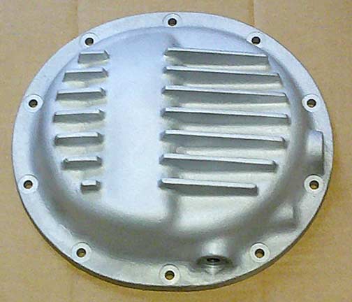 Top down view of differential cover.