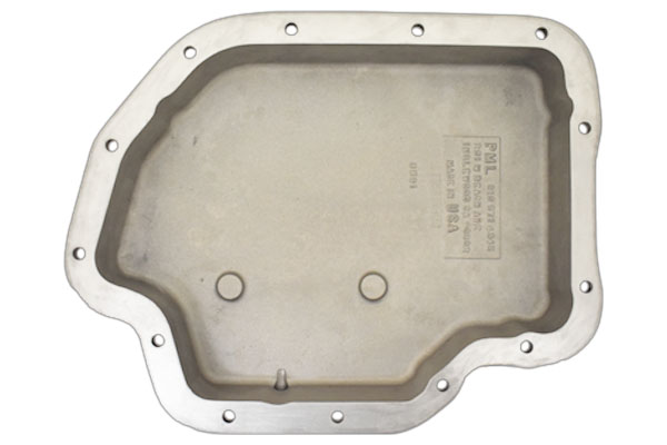 Inside of transmission pan.