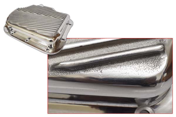 finish between fins and sides