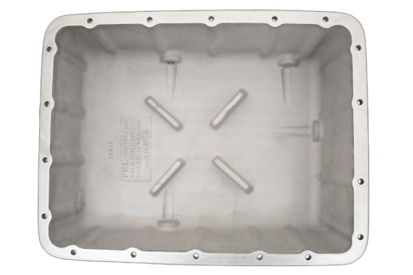 Inside of transmission pan.