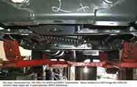 Side view of PML transmission pan on Dodge Ram 2500