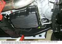 Side view of PML transmission pan on Dodge Ram 2500