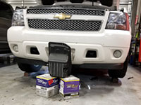 Getting ready for installation on a 2009 Suburban