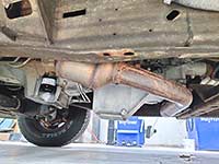 2018 Chevy Express 3500 6L90 with PML transmission pan installed pan drain