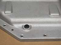 PML 6L90 transmission pan, plug in level check/fill hole